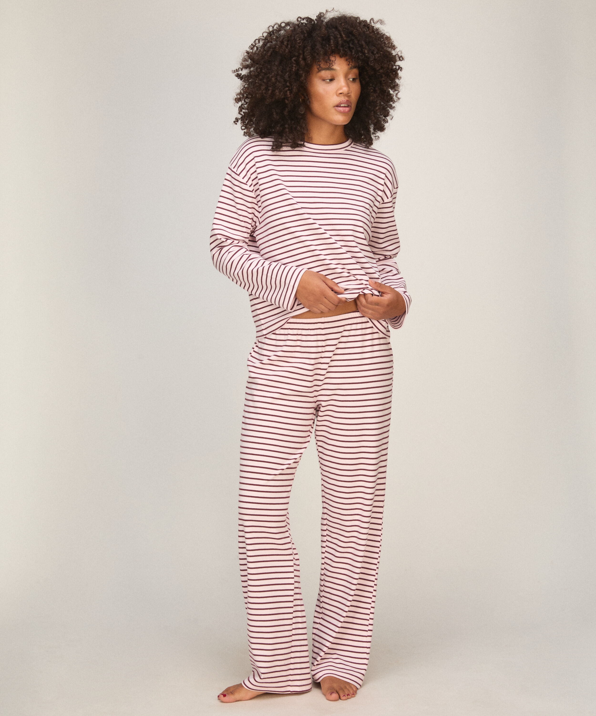 Pyjamaset van katoenen jersey