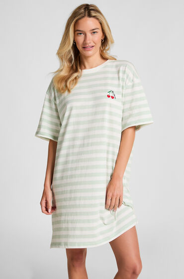 Hunkemöller Nachthemd ronde hals Groen