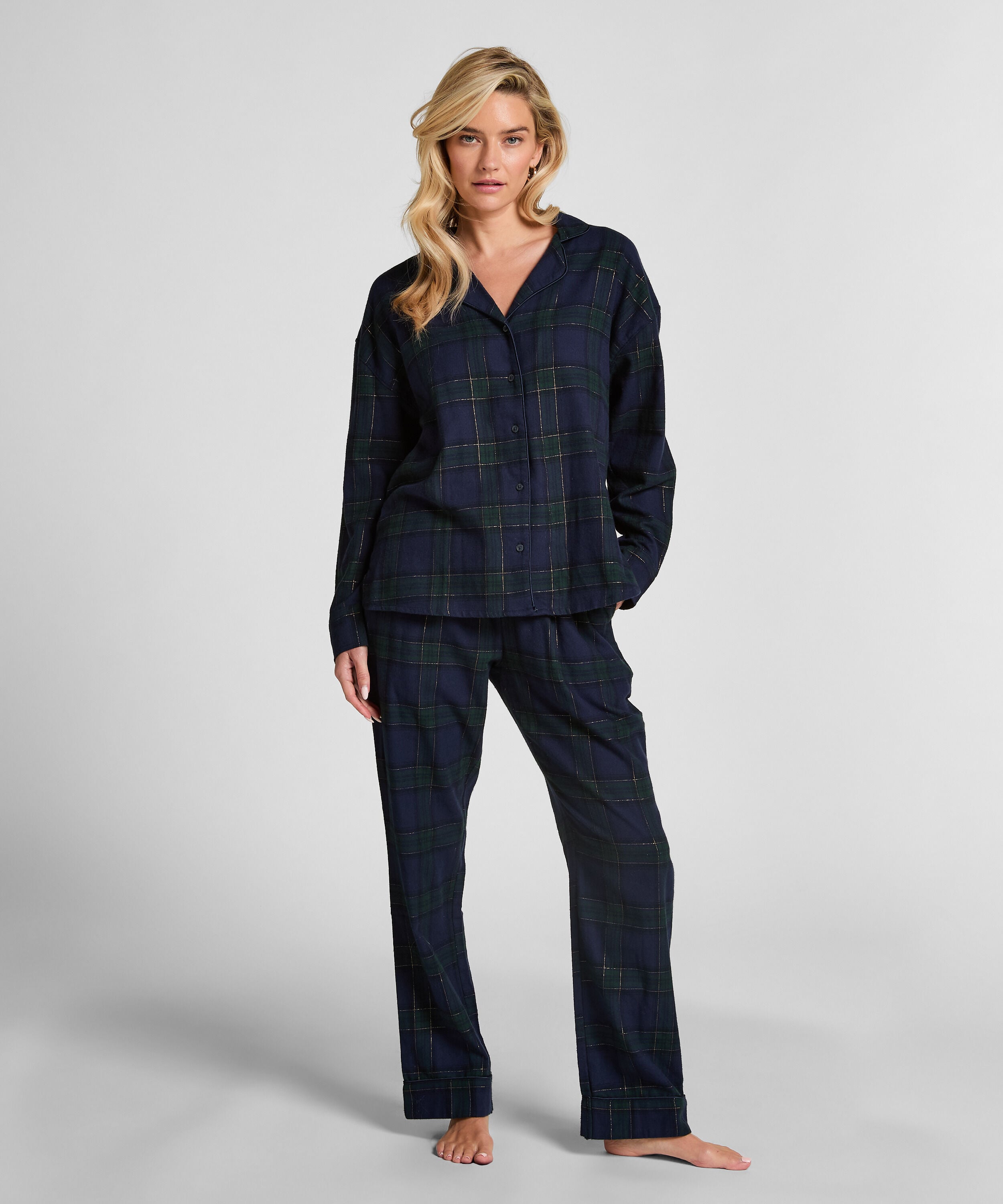 Pyjamabroek Flannel, Blauw Pyjamabroek Flannel, Blauw