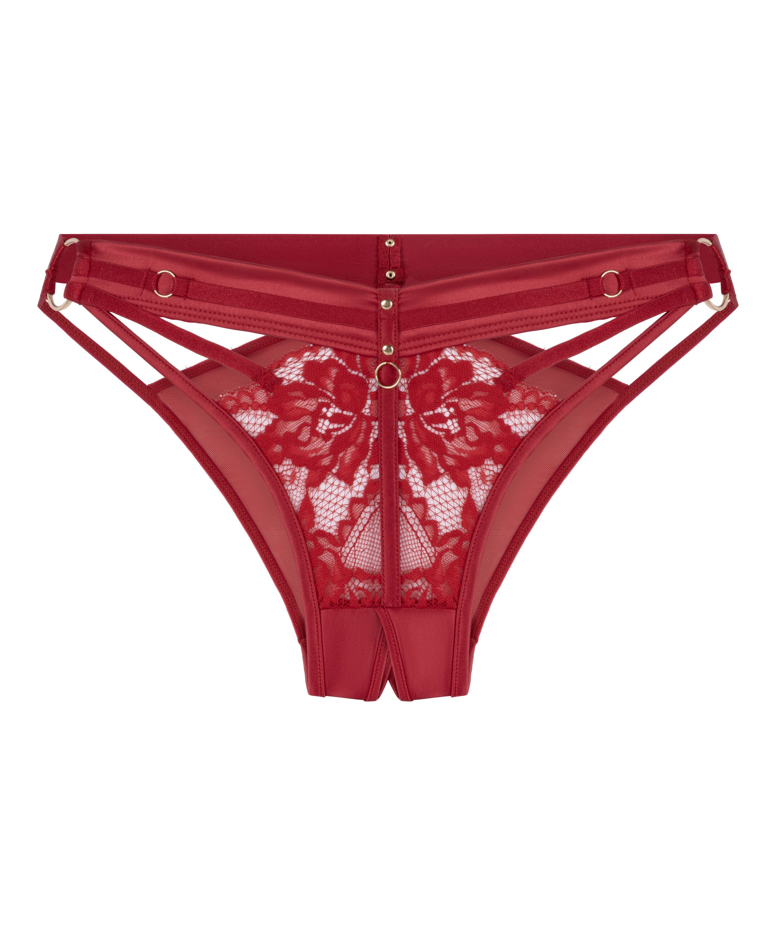 Brazilian met open kruis Emmeline, Rood Brazilian met open kruis Emmeline, Rood