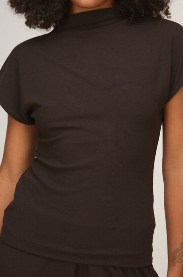 Hunkemöller Top Mockneck Bruin