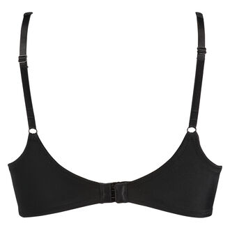 Voorgevormde beugel bh Satin fleece, Zwart