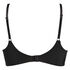 Voorgevormde beugel bh Satin fleece, Zwart