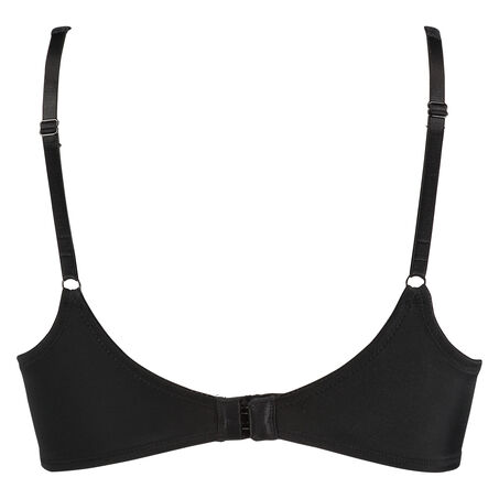 Voorgevormde beugel bh Satin fleece, Zwart