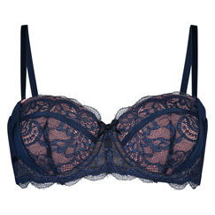 Voorgevormde strapless beugel bh Ella, Blauw