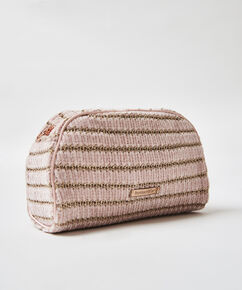 Make-up tas Chenille, Roze