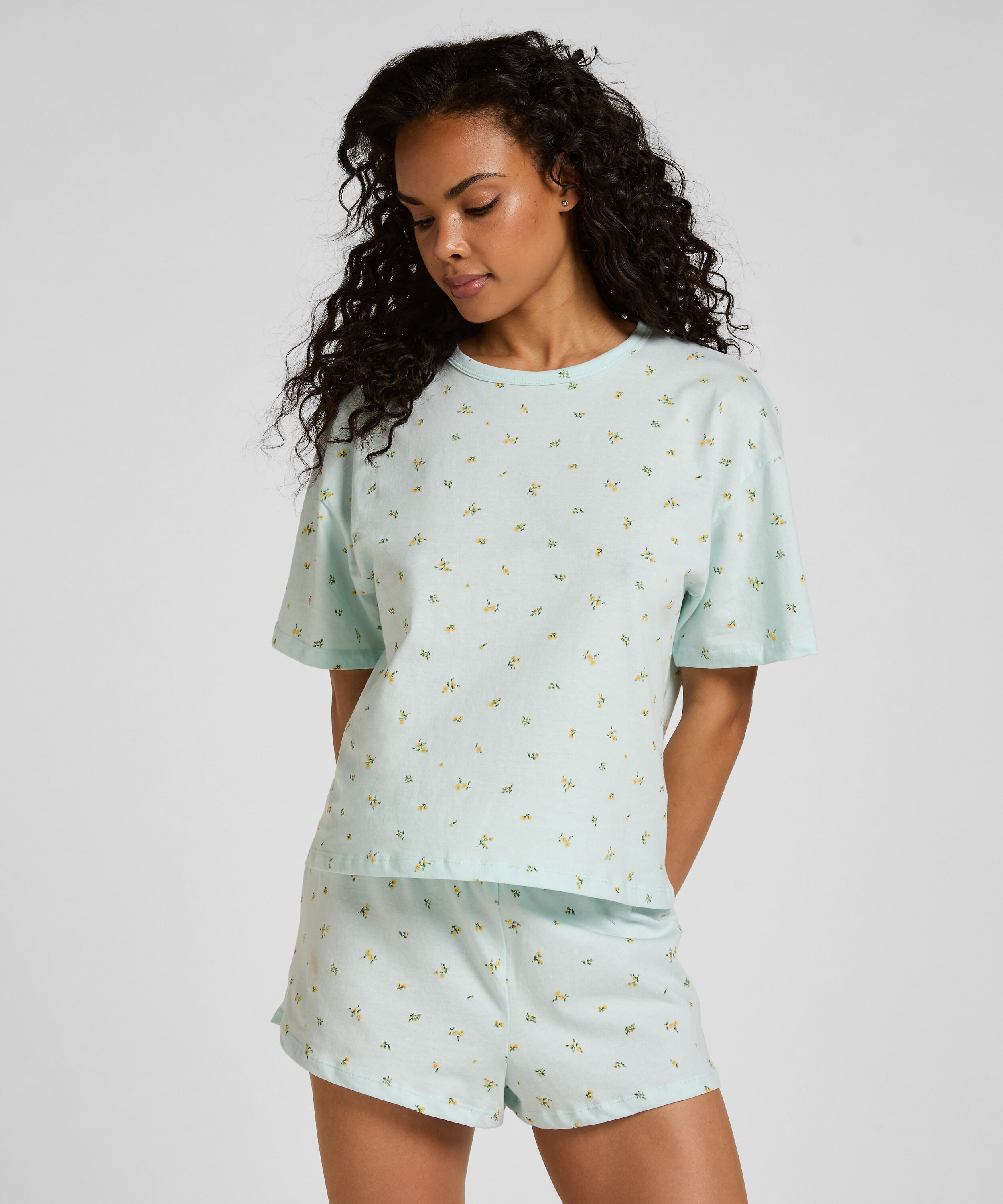 Pyjama set katoen, Groen