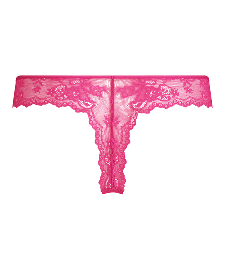 Invisible string Lace Back, Roze