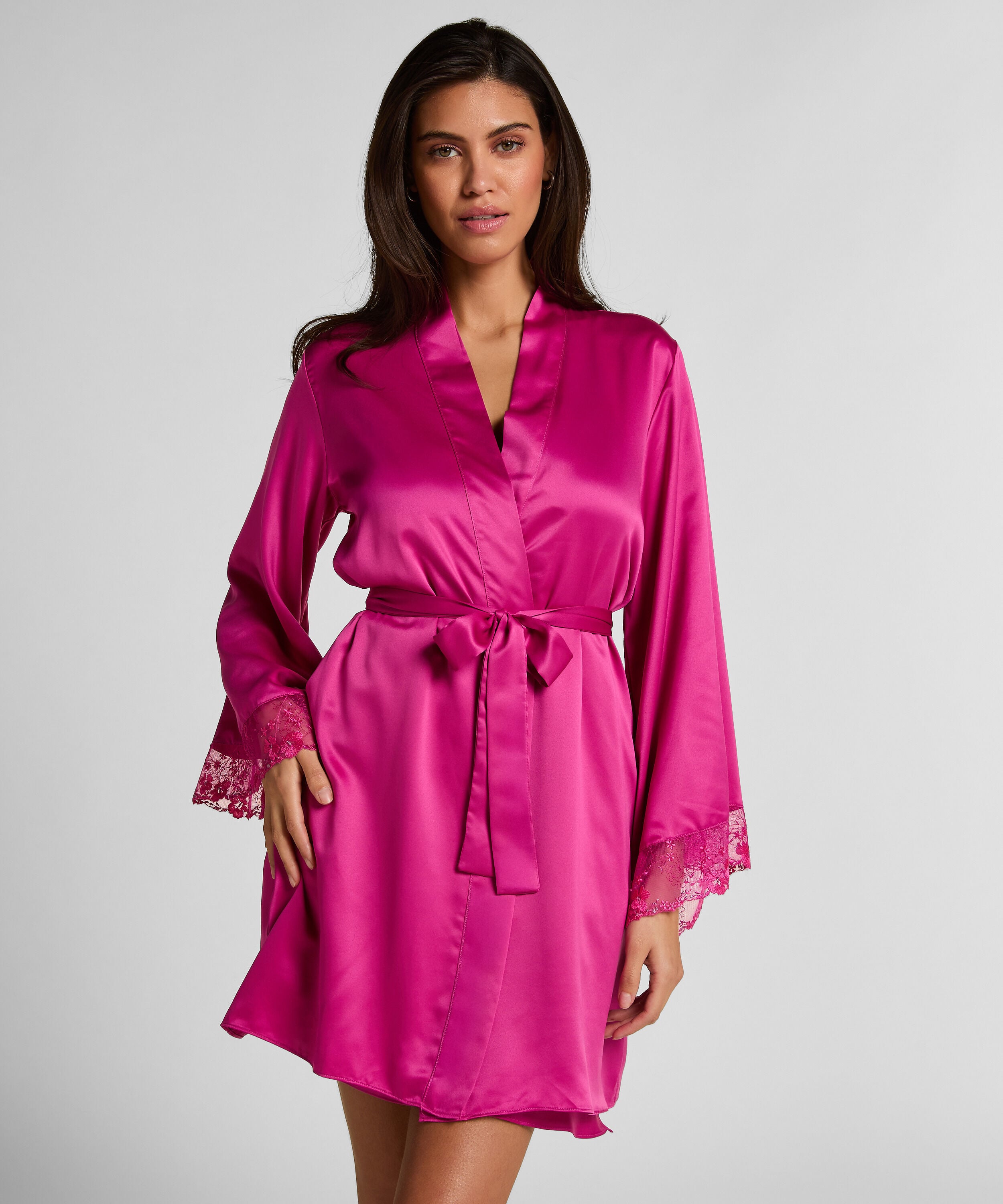 Satijnen kimono Peonie