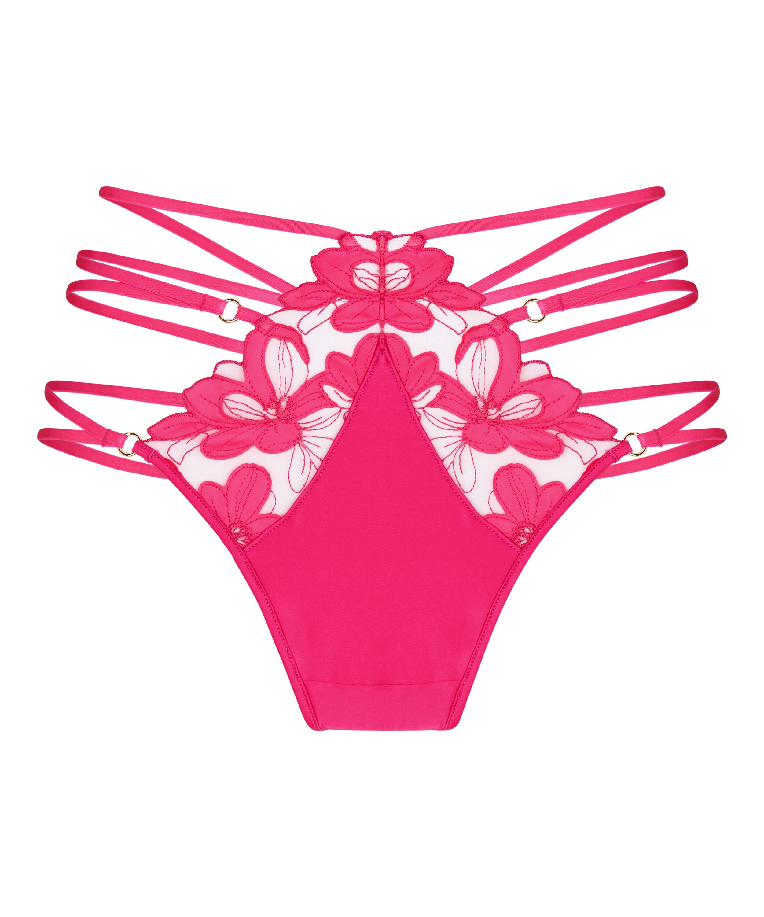 Hoog Uitgesneden String met Hoge Taille Beatrice, Roze