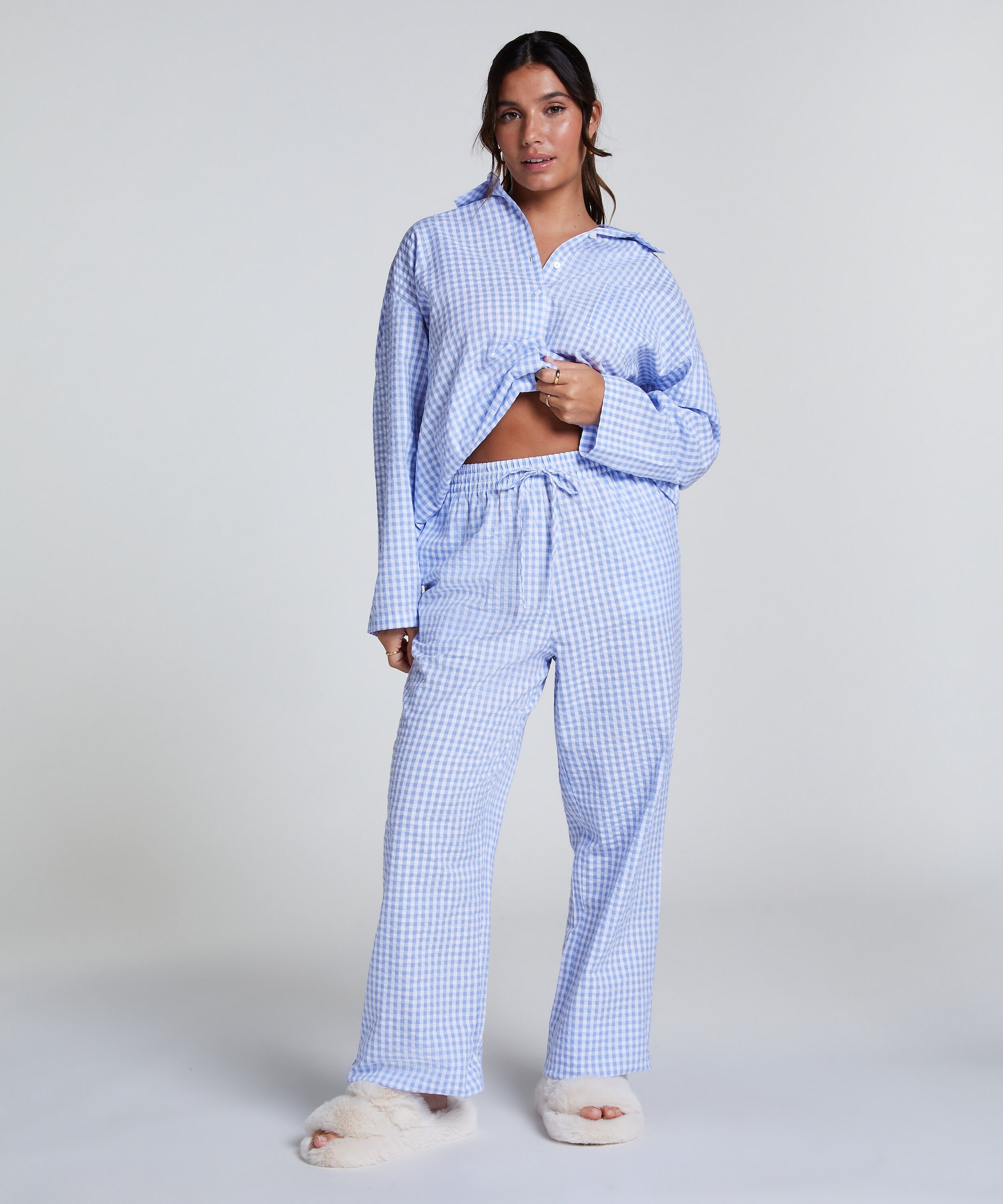 Pyjamabroek Katoen, Blauw Pyjamabroek Katoen, Blauw