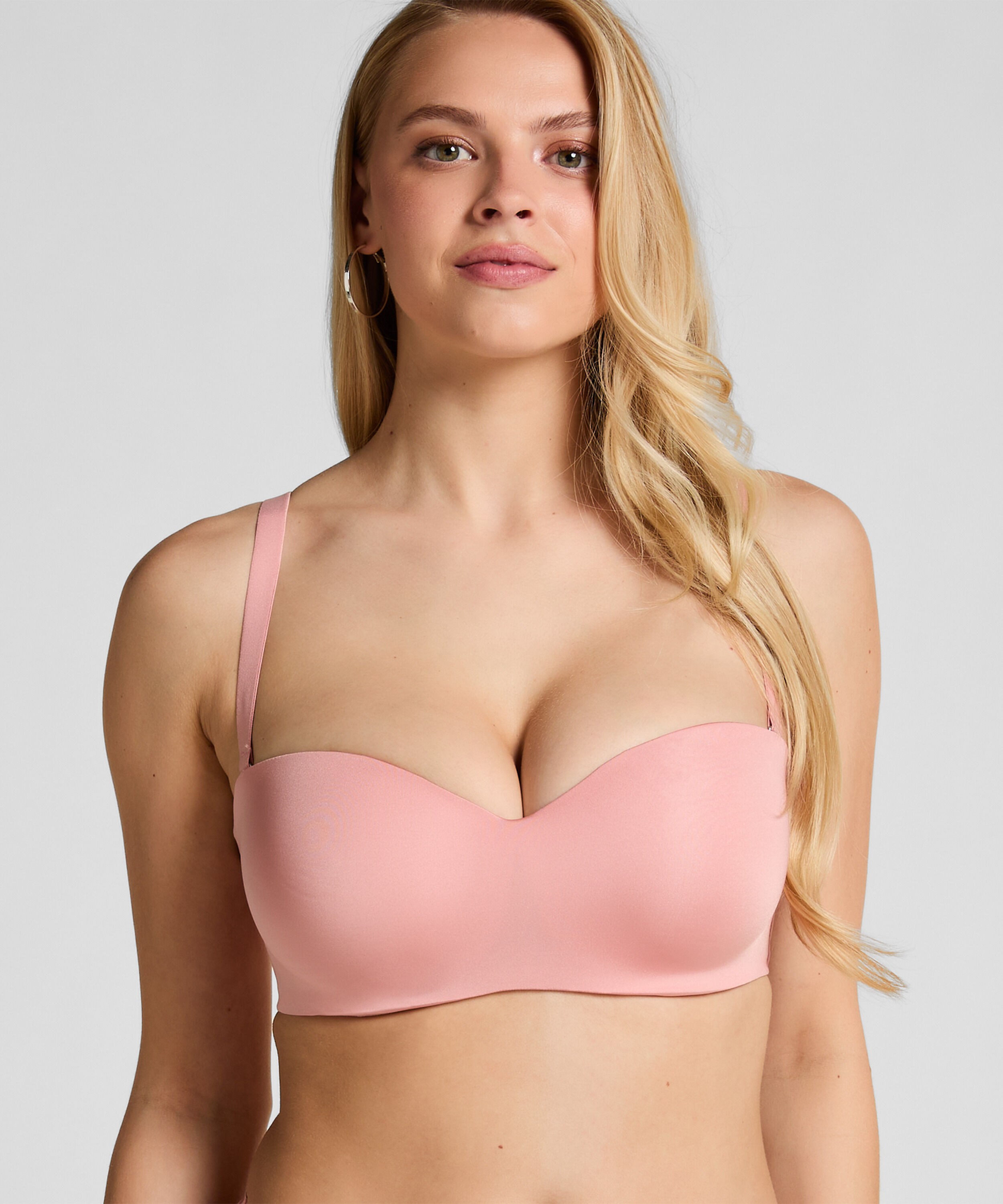 Voorgevormde strapless push-up beugel-bh Smooth, Roze Voorgevormde strapless push-up beugel-bh Smooth, Roze