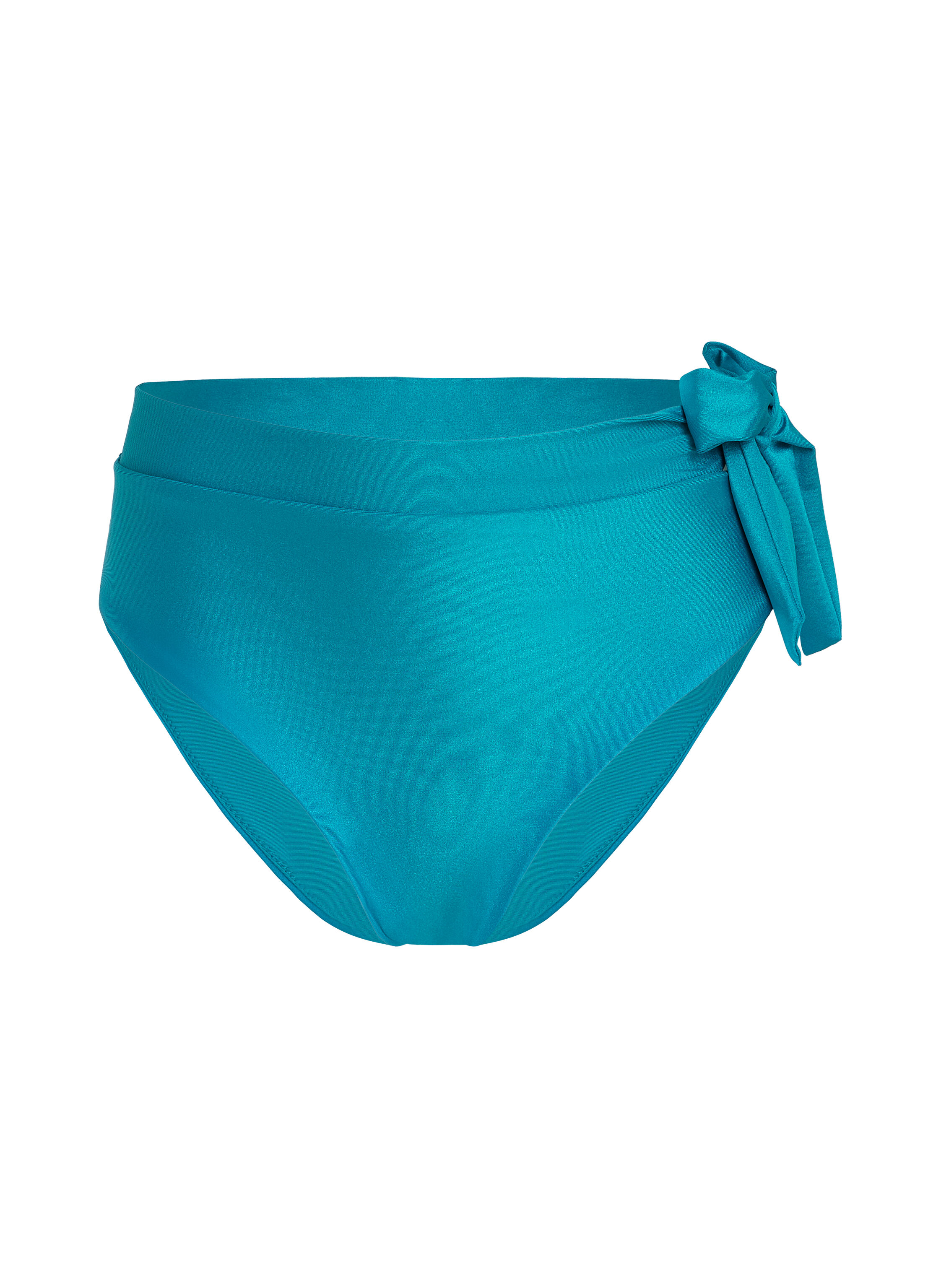 Hoog Uitgesneden Bikinibroekje met Hoge Taille Aqua, Groen