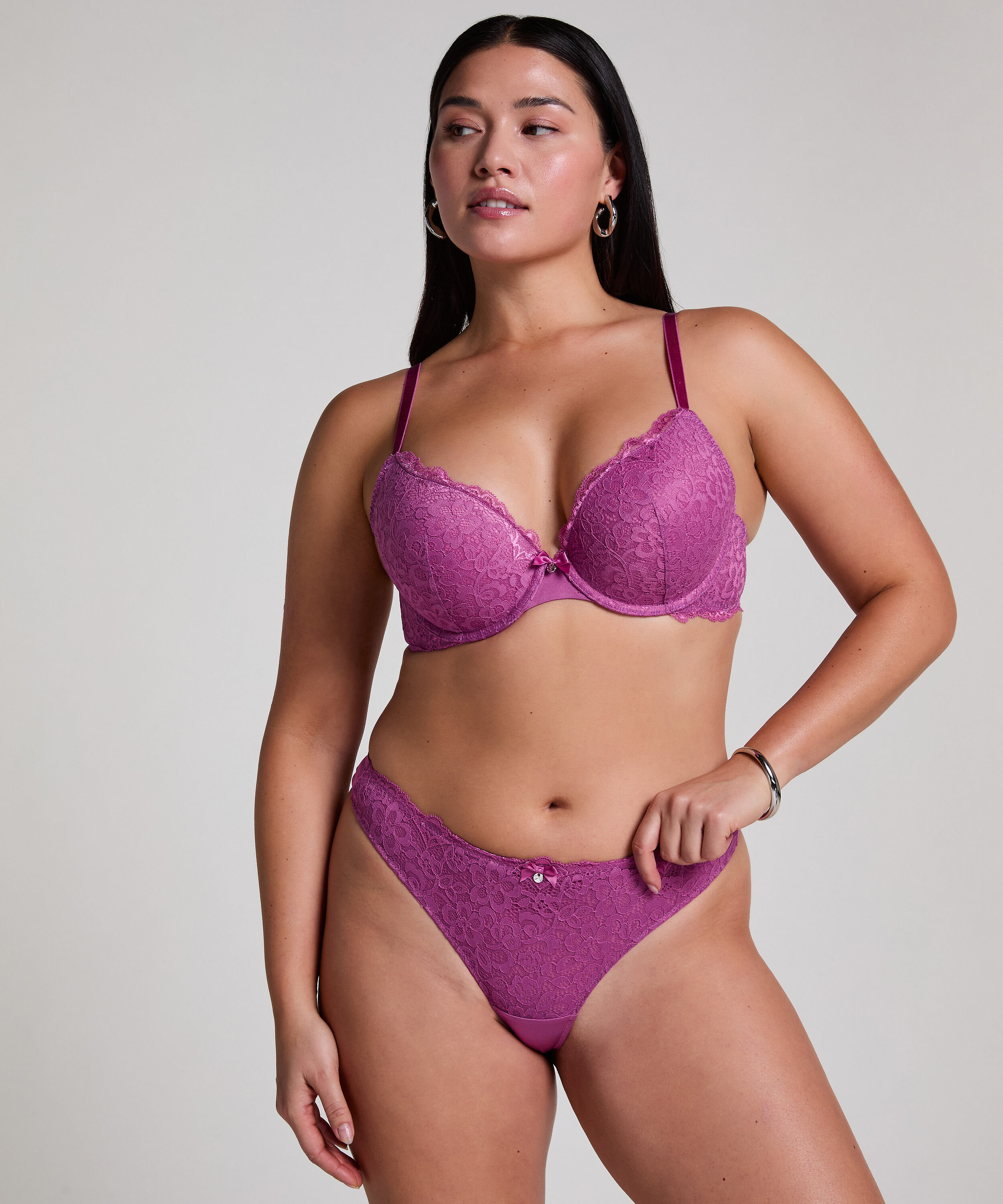 Voorgevormde push-up beugel bh Marine