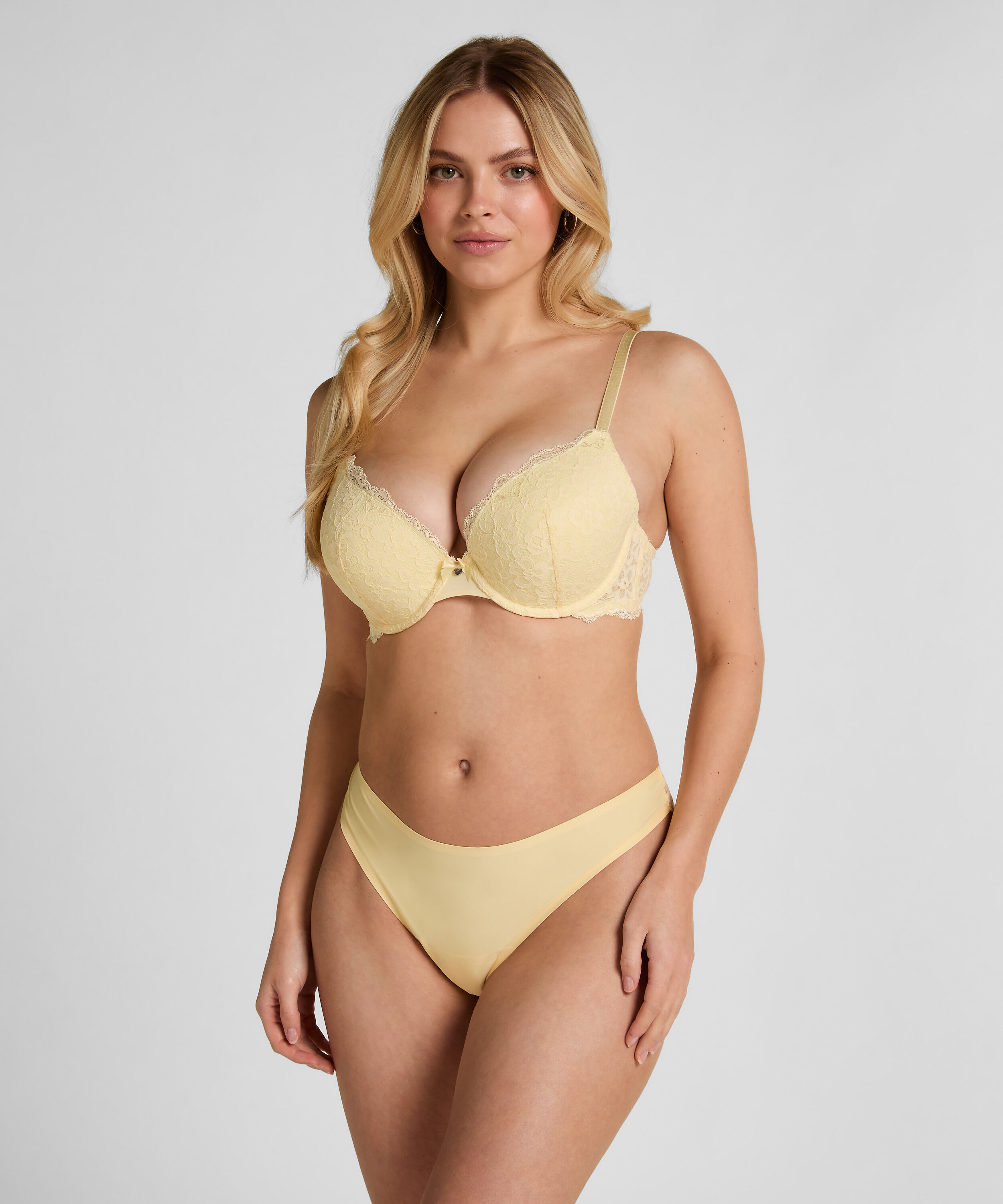 Invisible string Lace Back, Geel Invisible string Lace Back, Geel