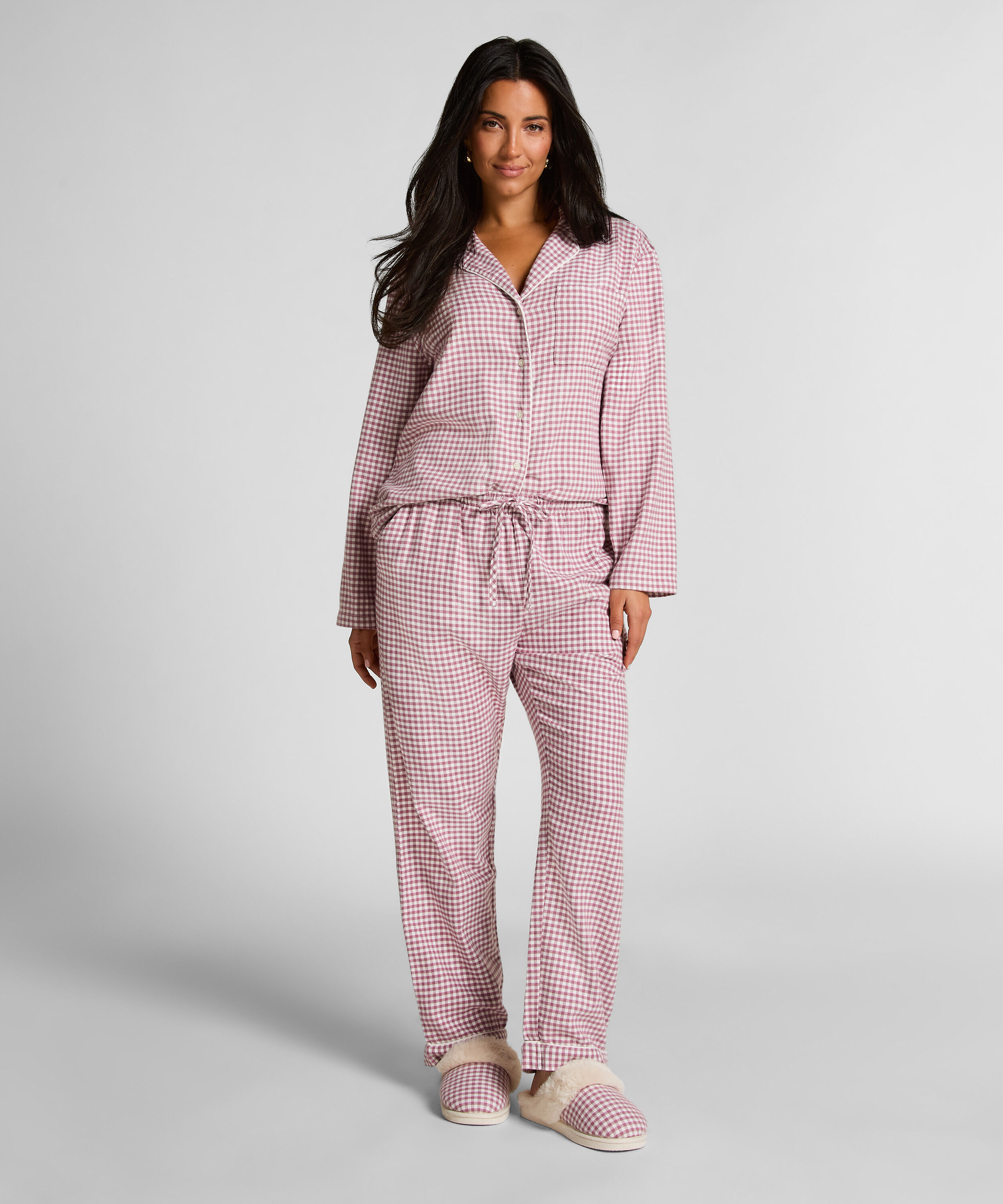Pyjamabroek Flannel, Paars Pyjamabroek Flannel, Paars
