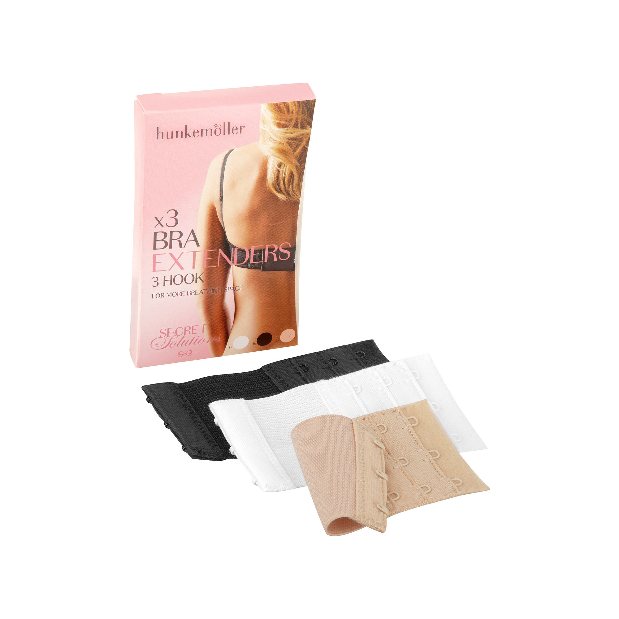 3-pack bh-verlengstukken, Wit