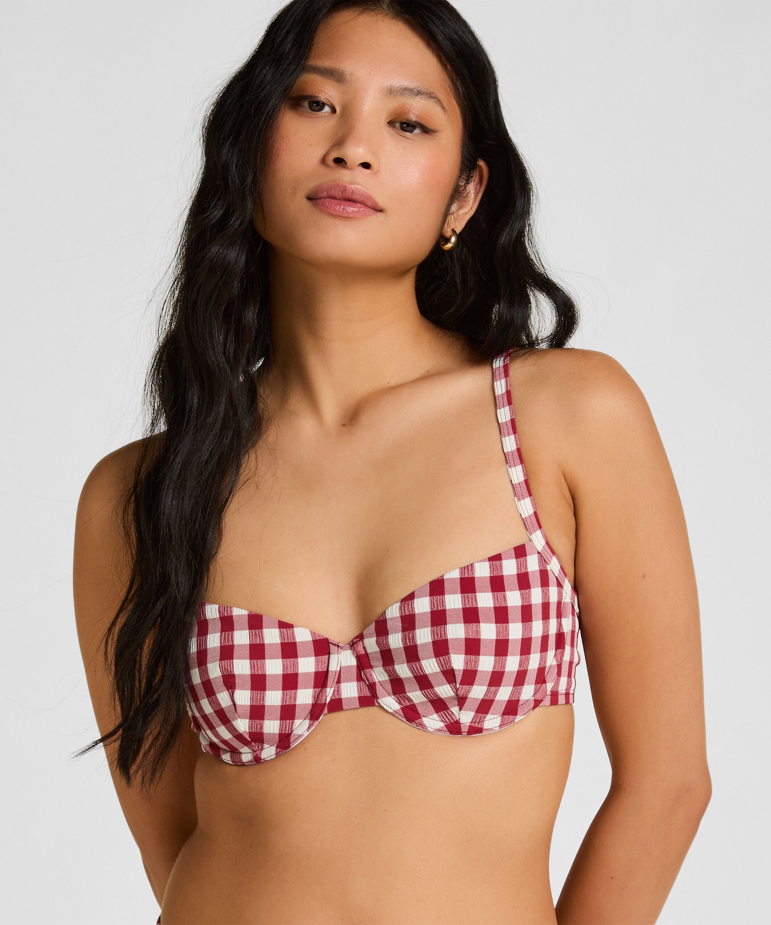 Niet-Voorgevormde Beugel Bikinitop Amalfi, Rood Niet-Voorgevormde Beugel Bikinitop Amalfi, Rood