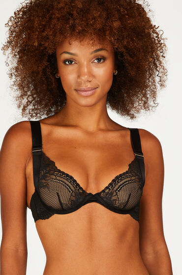 Hunkemöller Niet-voorgevormde beugel bh Hana Zwart