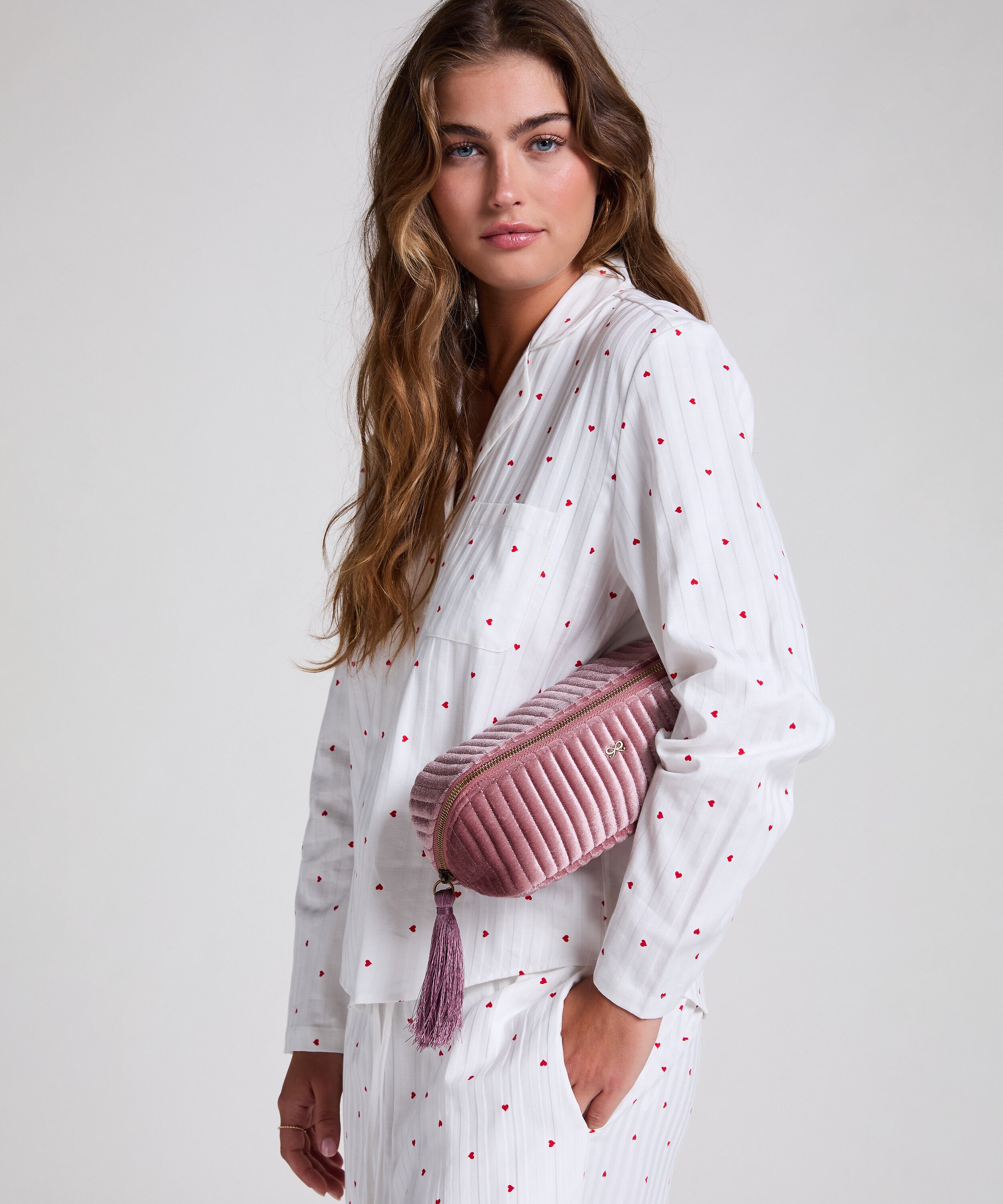 Make-up tasje Velour, Roze Make-up tasje Velour, Roze