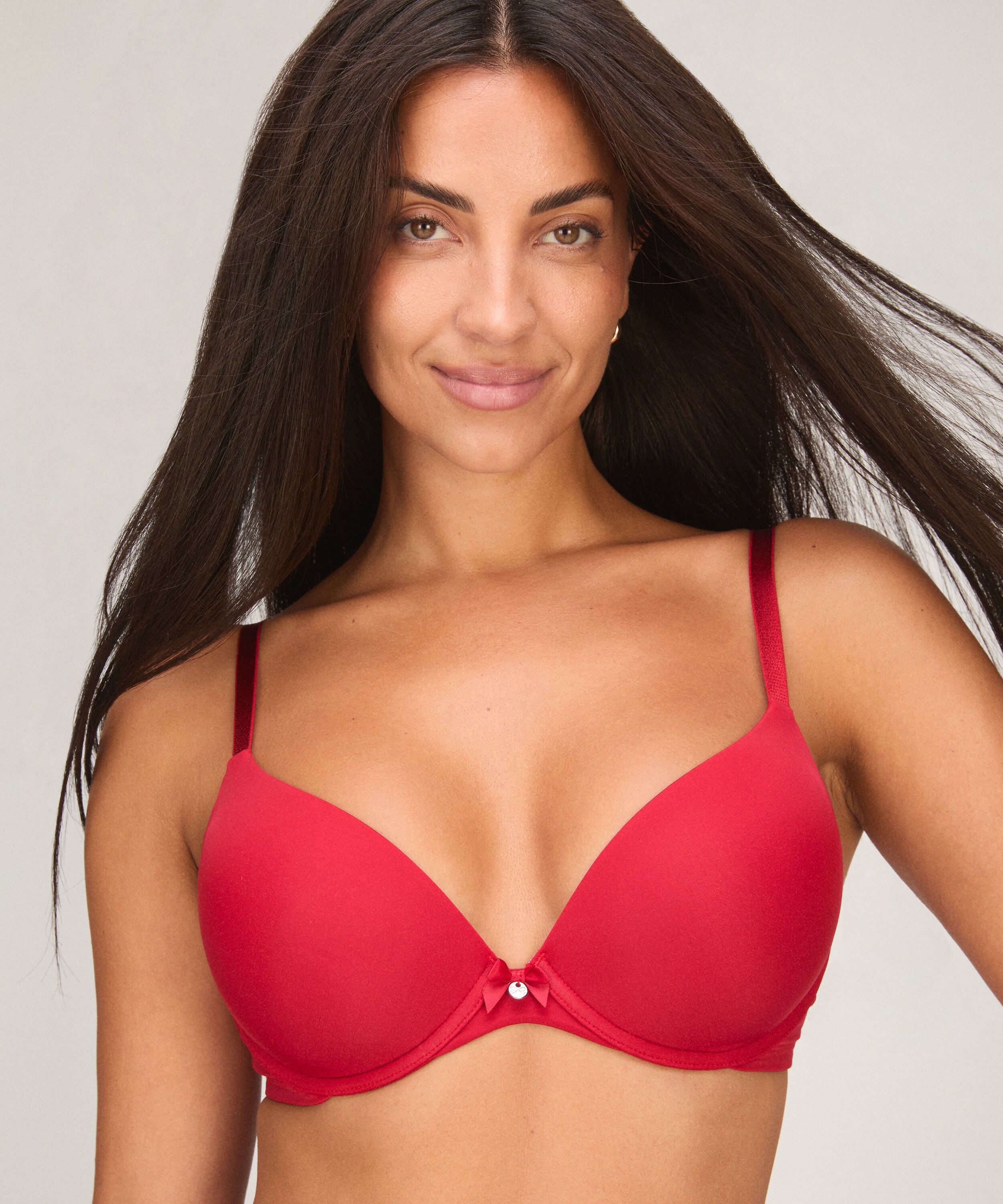 Voorgevormde beugel bh Plunge, Rood Voorgevormde beugel bh Plunge, Rood