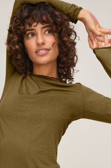 Hunkemöller super soft Boothals shirt met Cashmere Groen