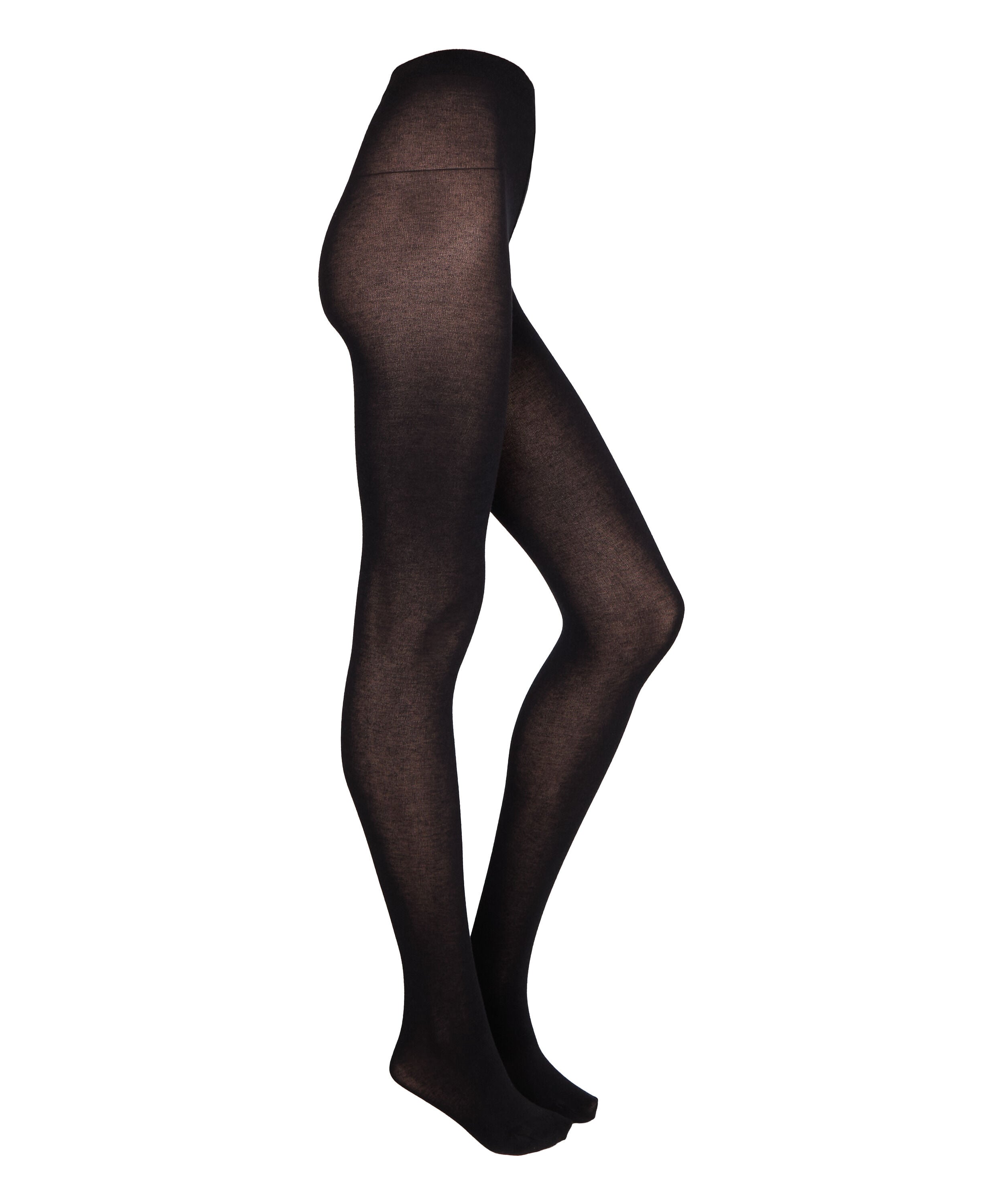 Panty Light Knit Cashmere Blend, Zwart Panty Light Knit Cashmere Blend, Zwart
