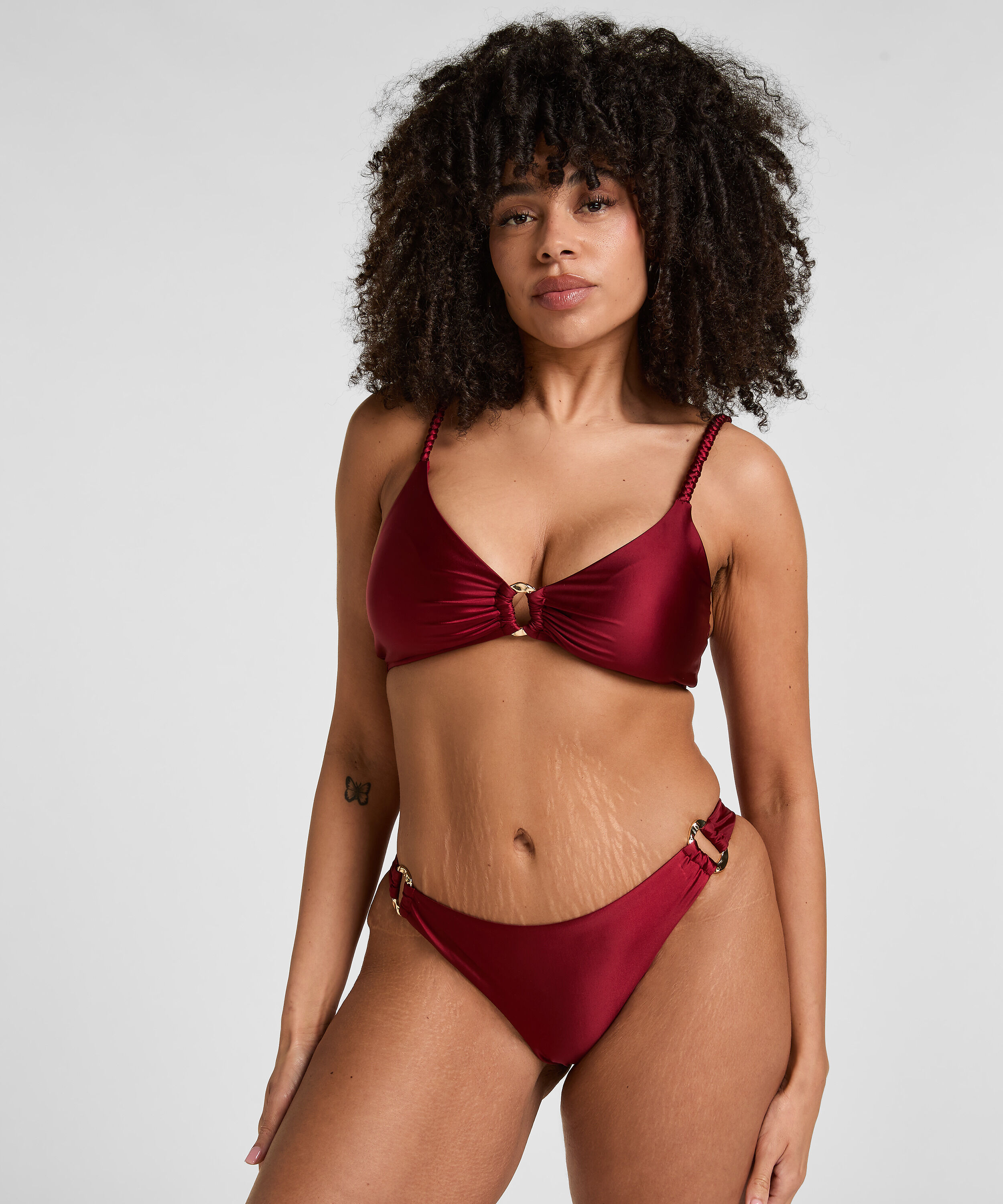 Highleg Bikinibroekje Bari, Rood