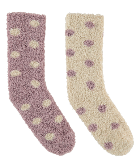 2 paar Cosy sokken, Roze