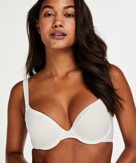 Voorgevormde beugel bh Satin fleece, Wit