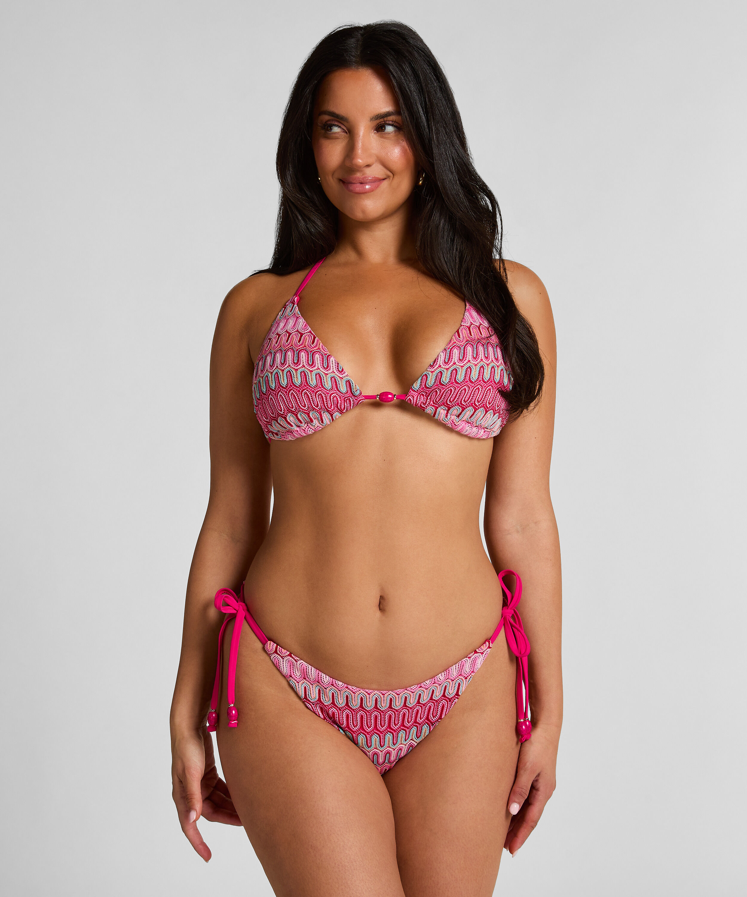 Hoog uitgesneden bikinibroekje Cali, Roze