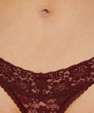 Extra lage v-string, Rood