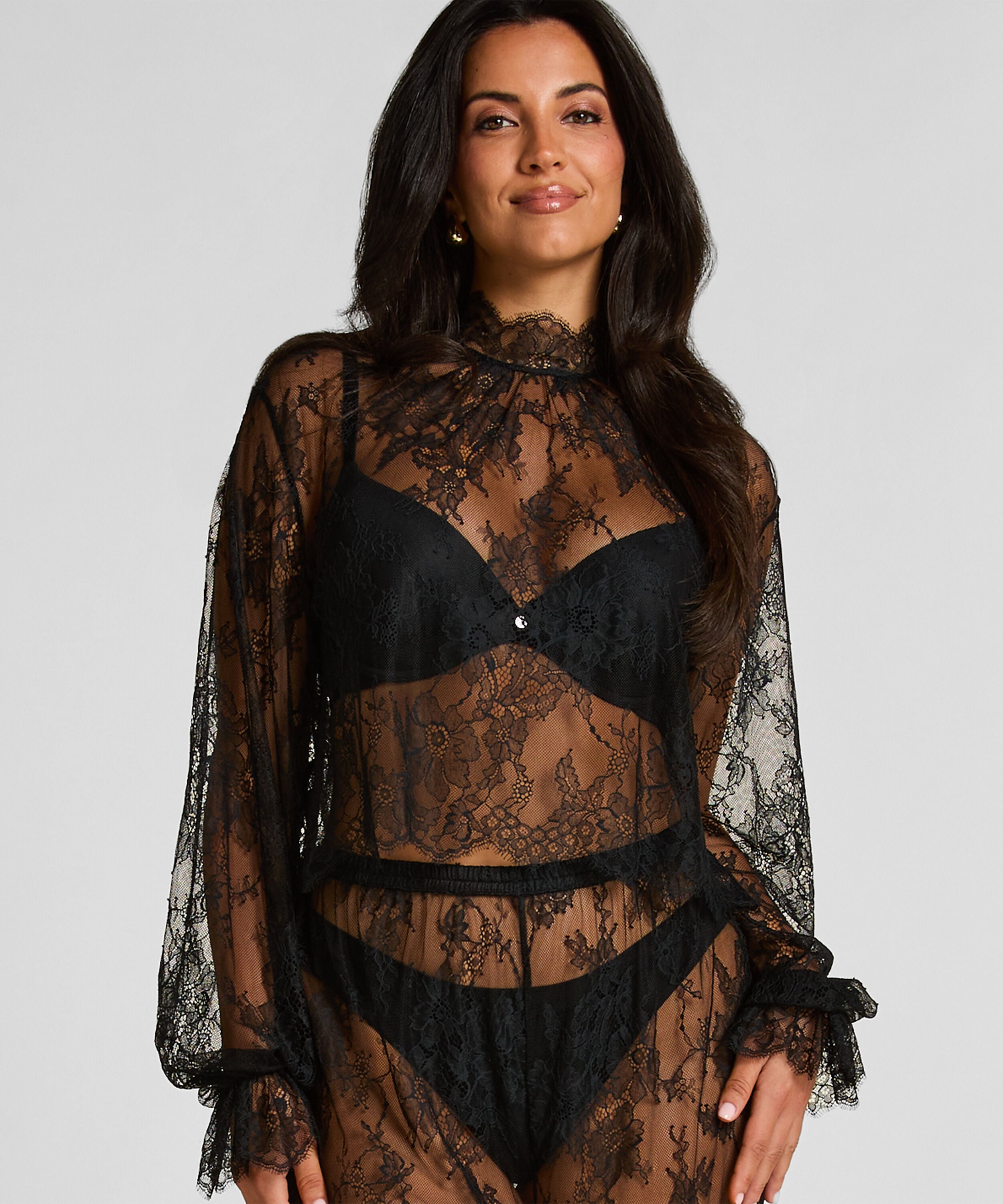 Pyjamatop Cecilia, Zwart Pyjamatop Cecilia, Zwart