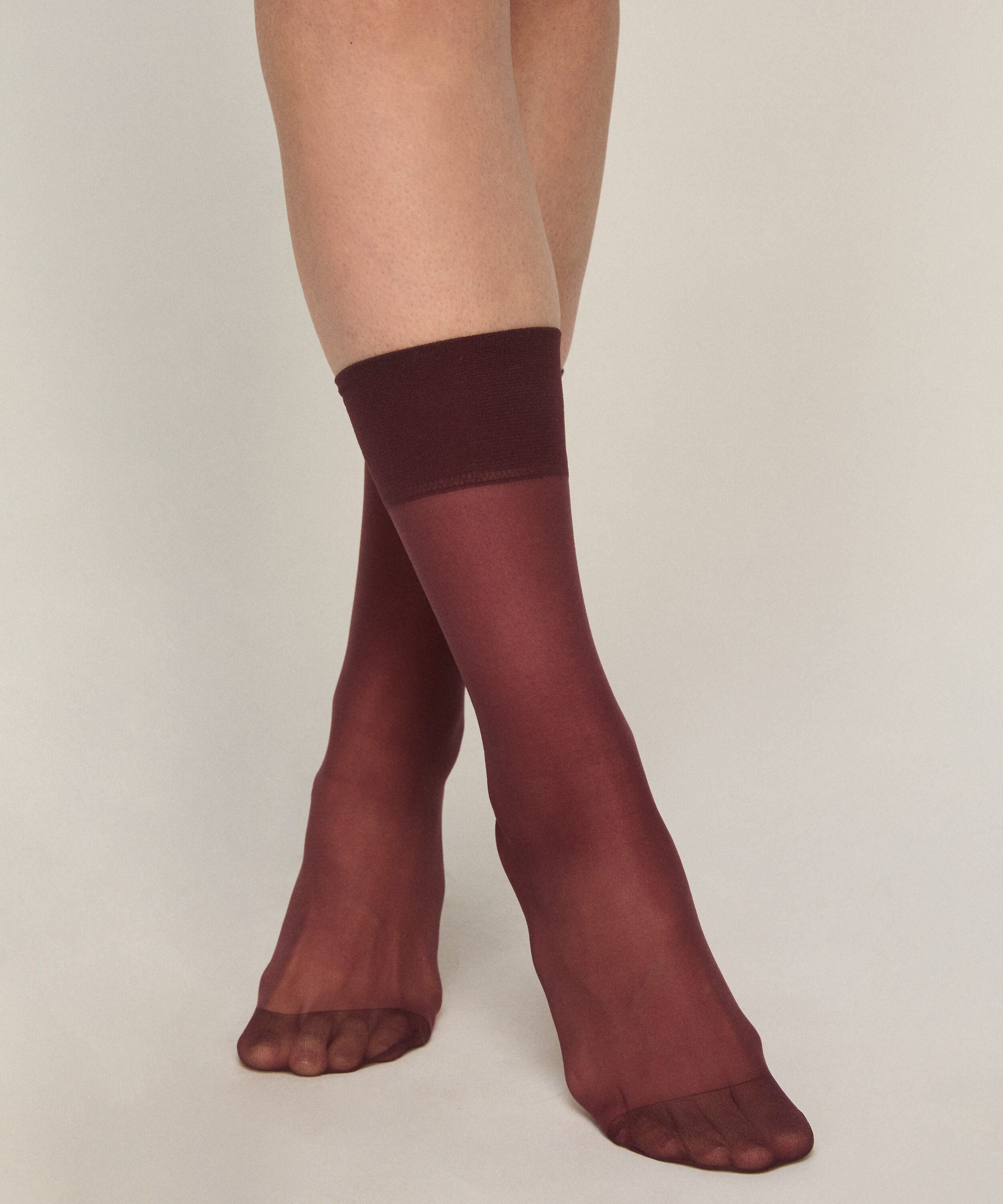Sheer Sokken Back Seam, Paars Sheer Sokken Back Seam, Paars