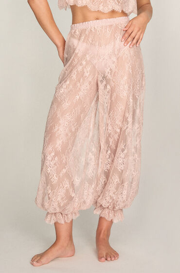 Hunkemöller Jogger Allover Lace Legacy Roze