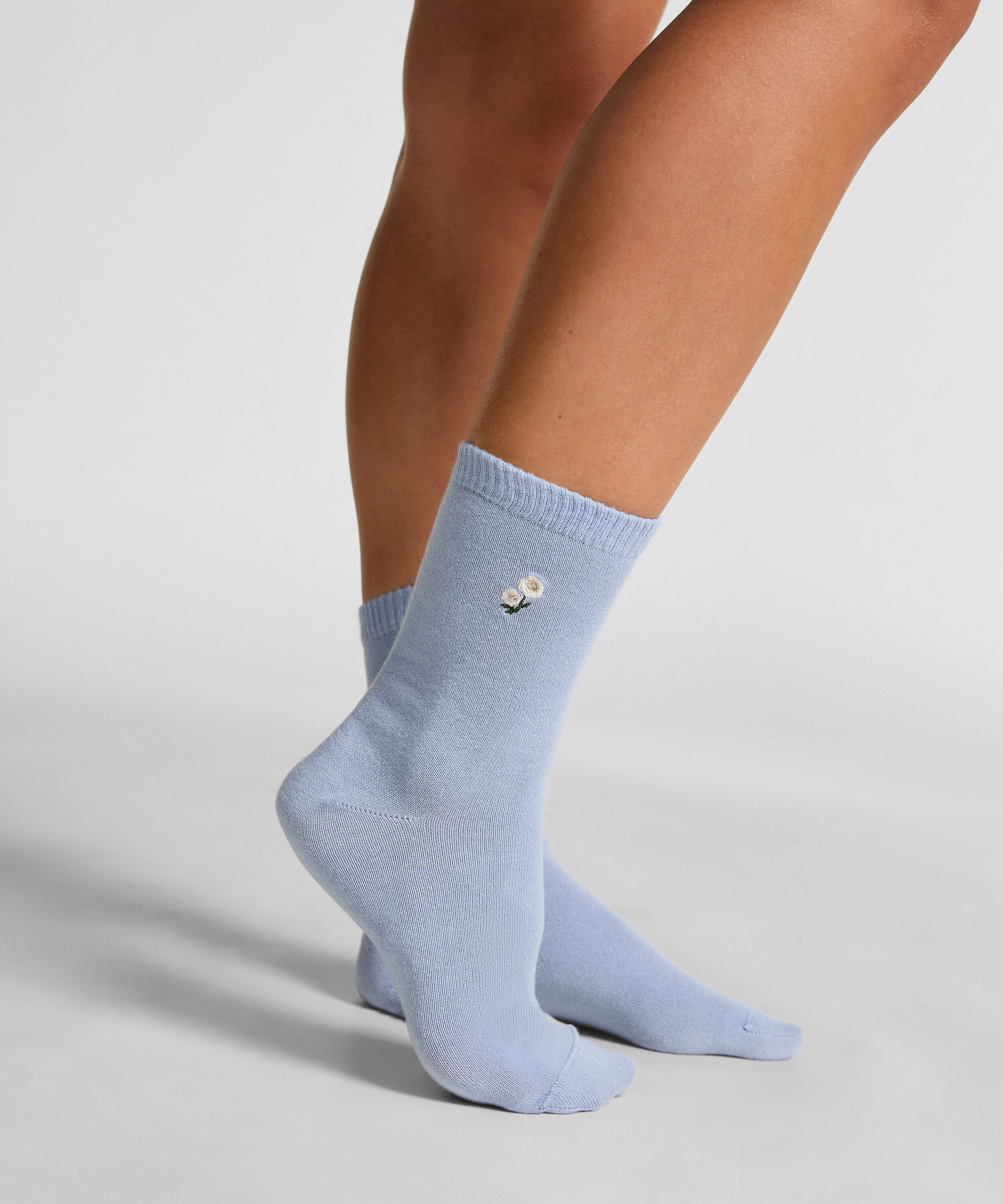 Halfhoge sokken van modal, Blauw Halfhoge sokken van modal, Blauw