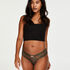 Brazilian V-shape Floral Mesh, Groen