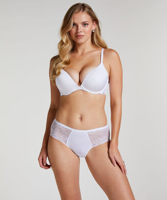 Superslip Lace Midi, Wit