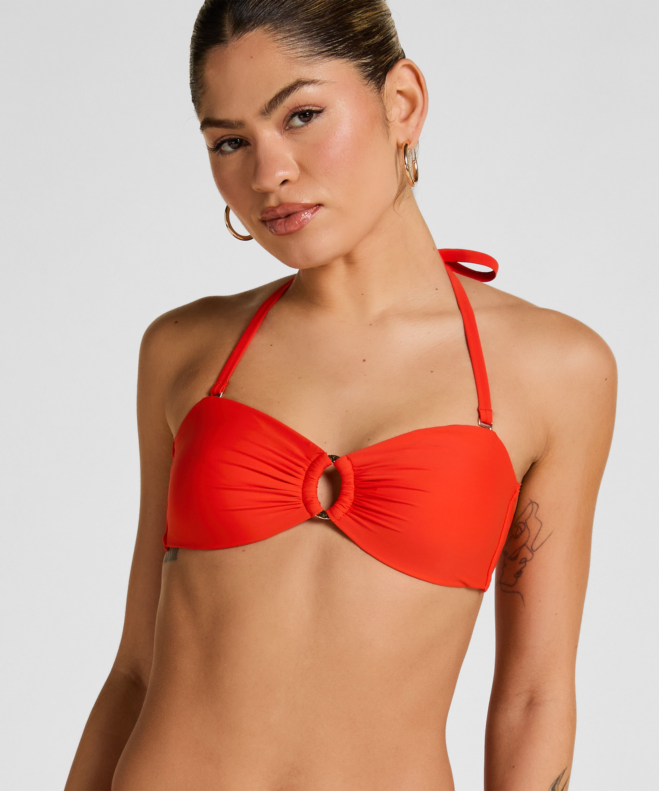 Luxe Bandeau Bikinitop, Rood Luxe Bandeau Bikinitop, Rood
