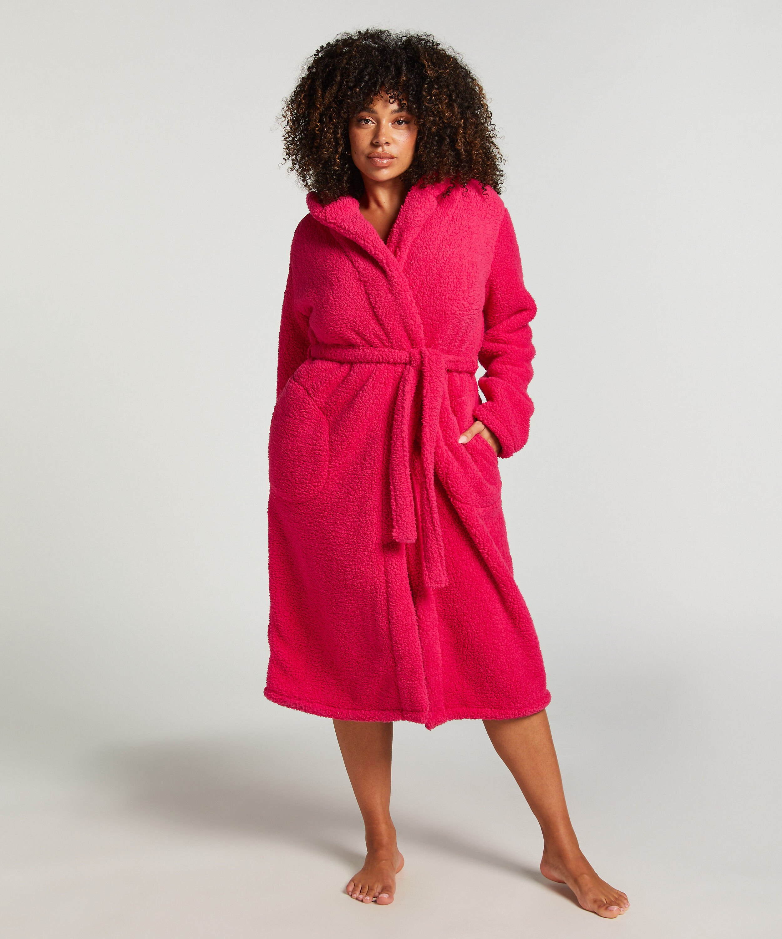 Badjas Fleece, Roze