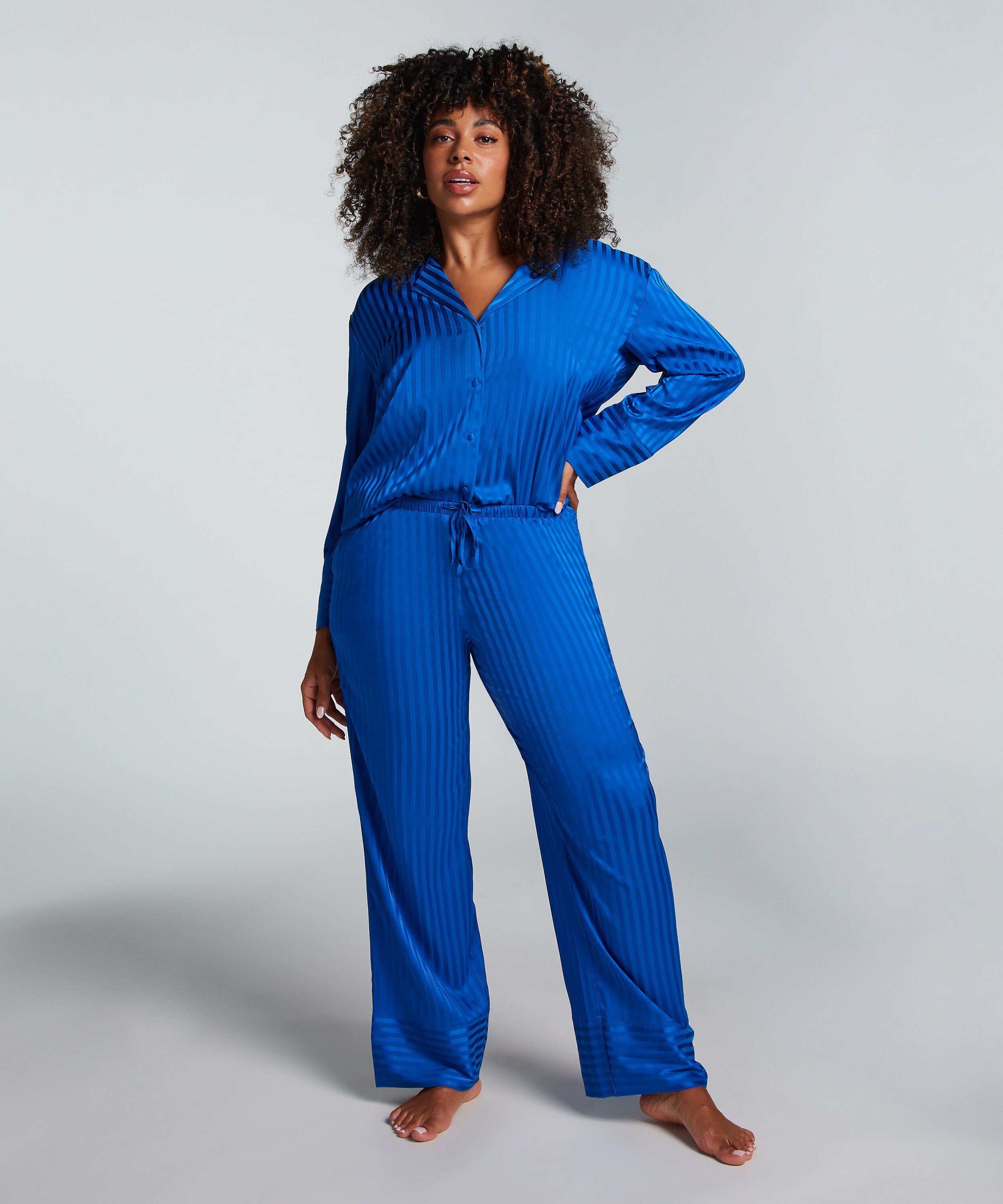 Broek Satijn, Blauw