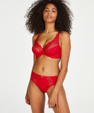 Hoge slip Diva, Rood