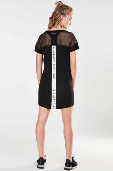 Hunkemoller Hkmx Jurk Mesh Tape Zwart hunkemoller kopen in de aanbieding