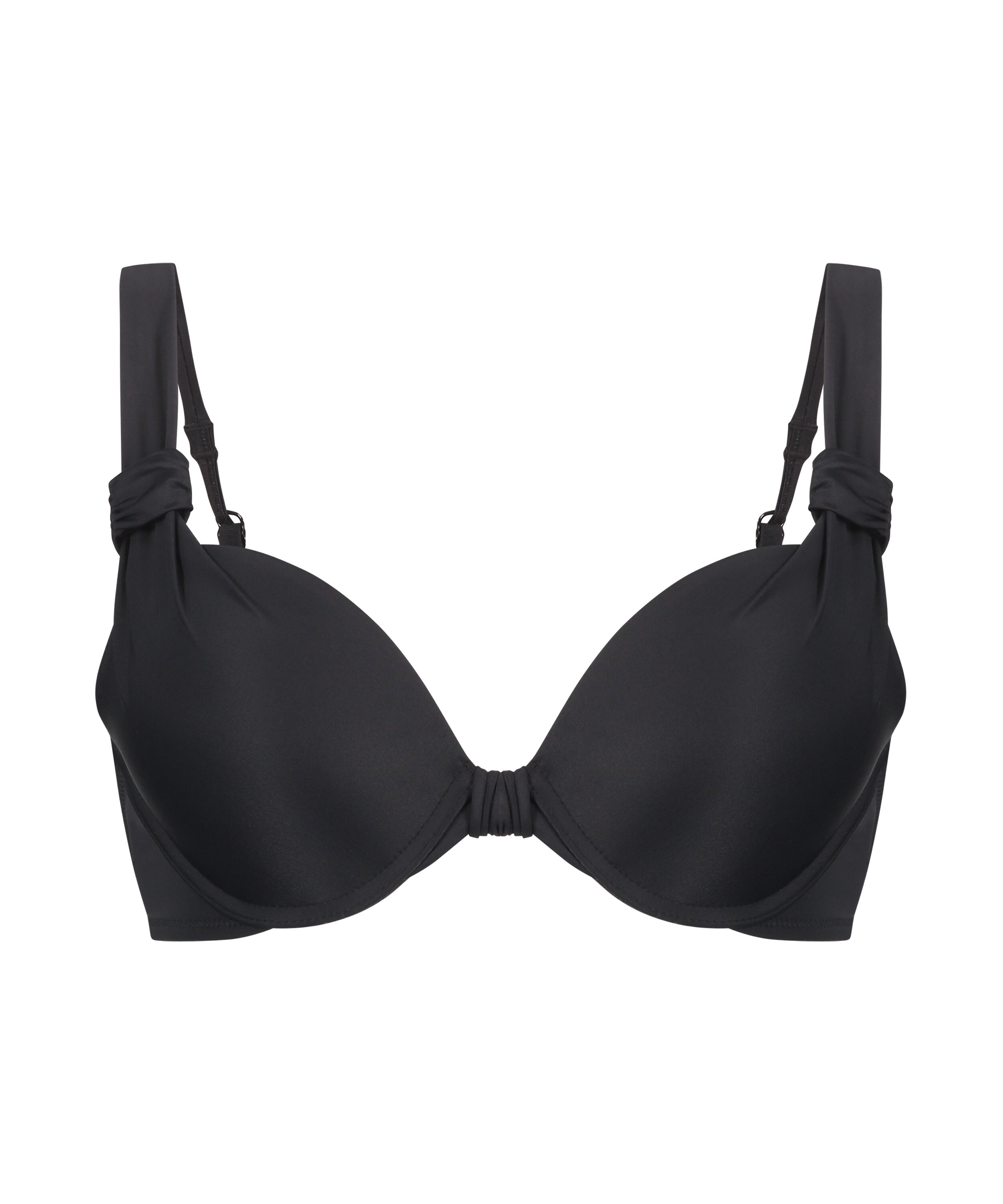 Voorgevormde beugel bikinitop Luxe Cup E +, Zwart Voorgevormde beugel bikinitop Luxe Cup E +, Zwart