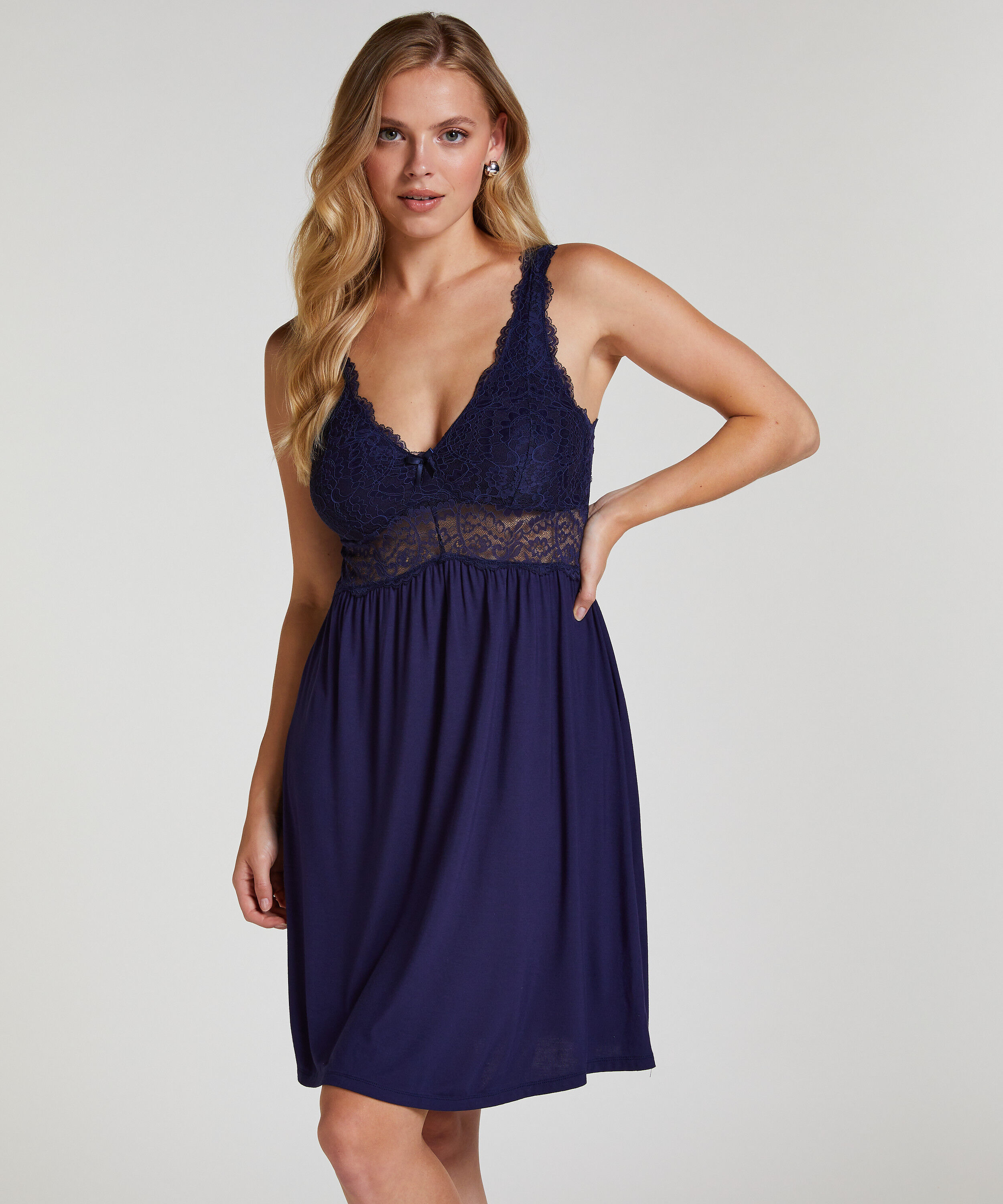 Slipdress Jersey Nova, Blauw Slipdress Jersey Nova, Blauw