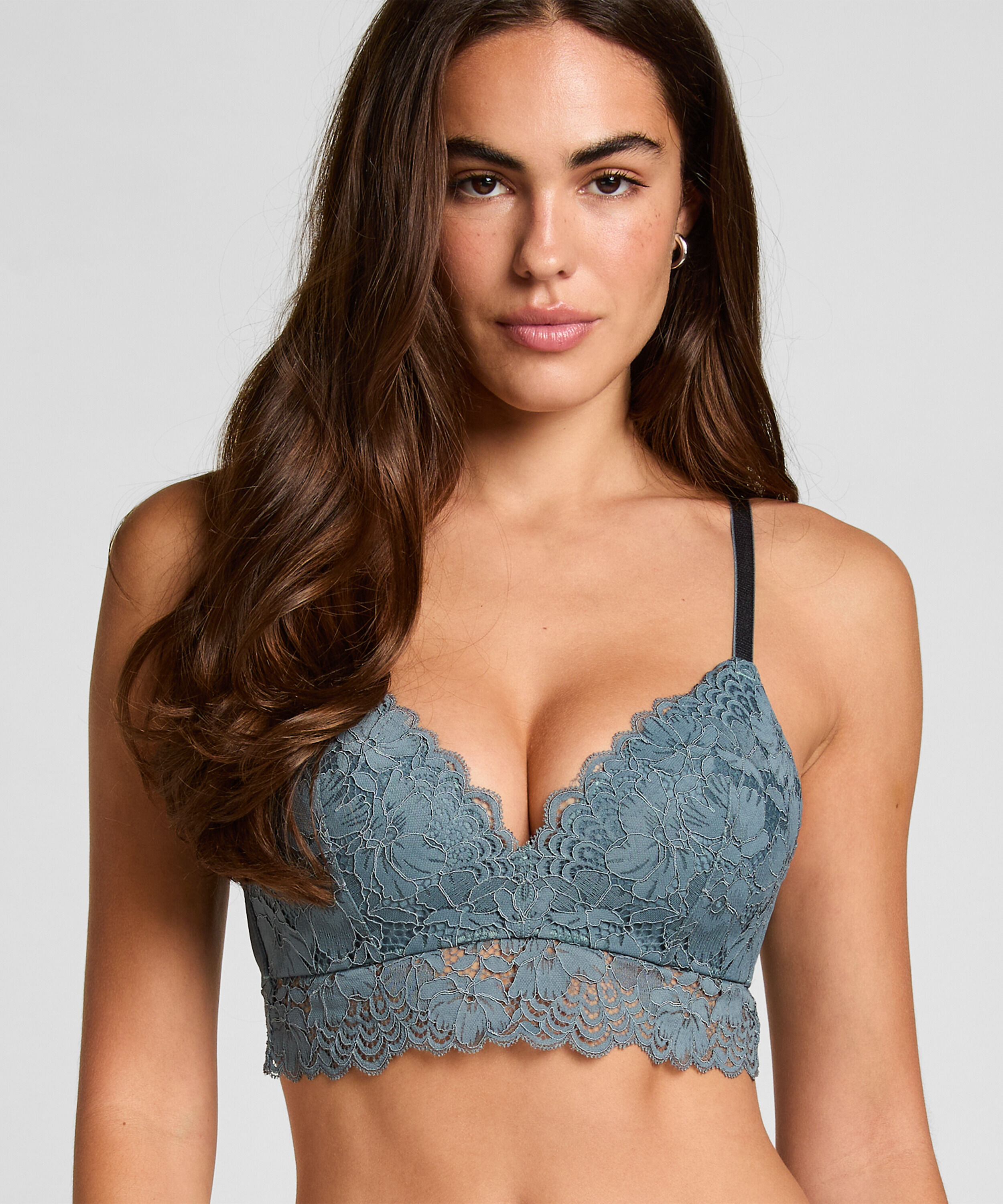 Voorgevormde bh zonder beugel Andrea, Blauw