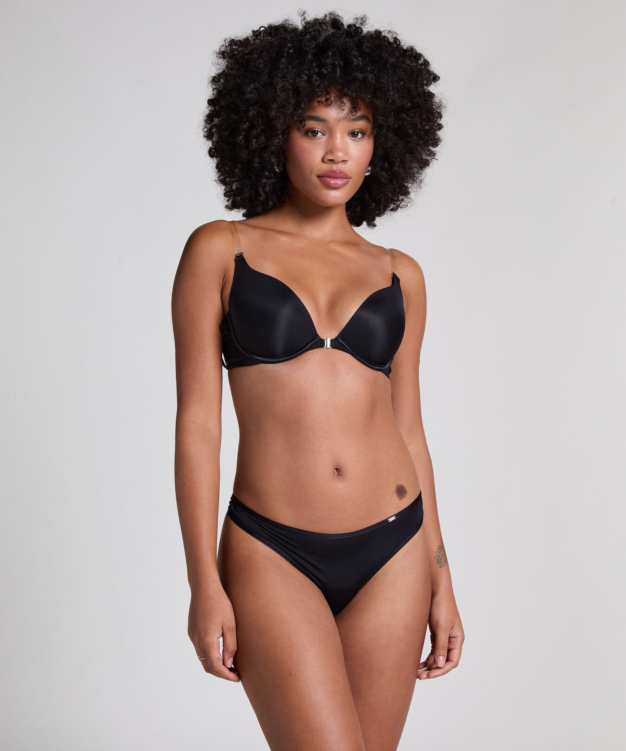 Voorgevormde push-up beugel bh Transparant