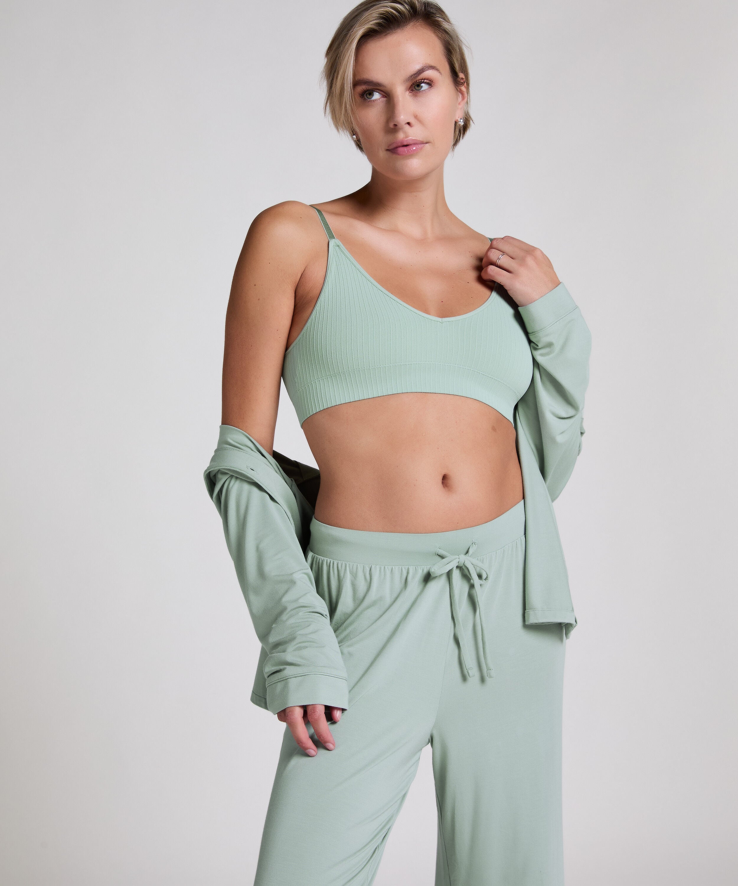 Jacket Jersey Essential, Groen