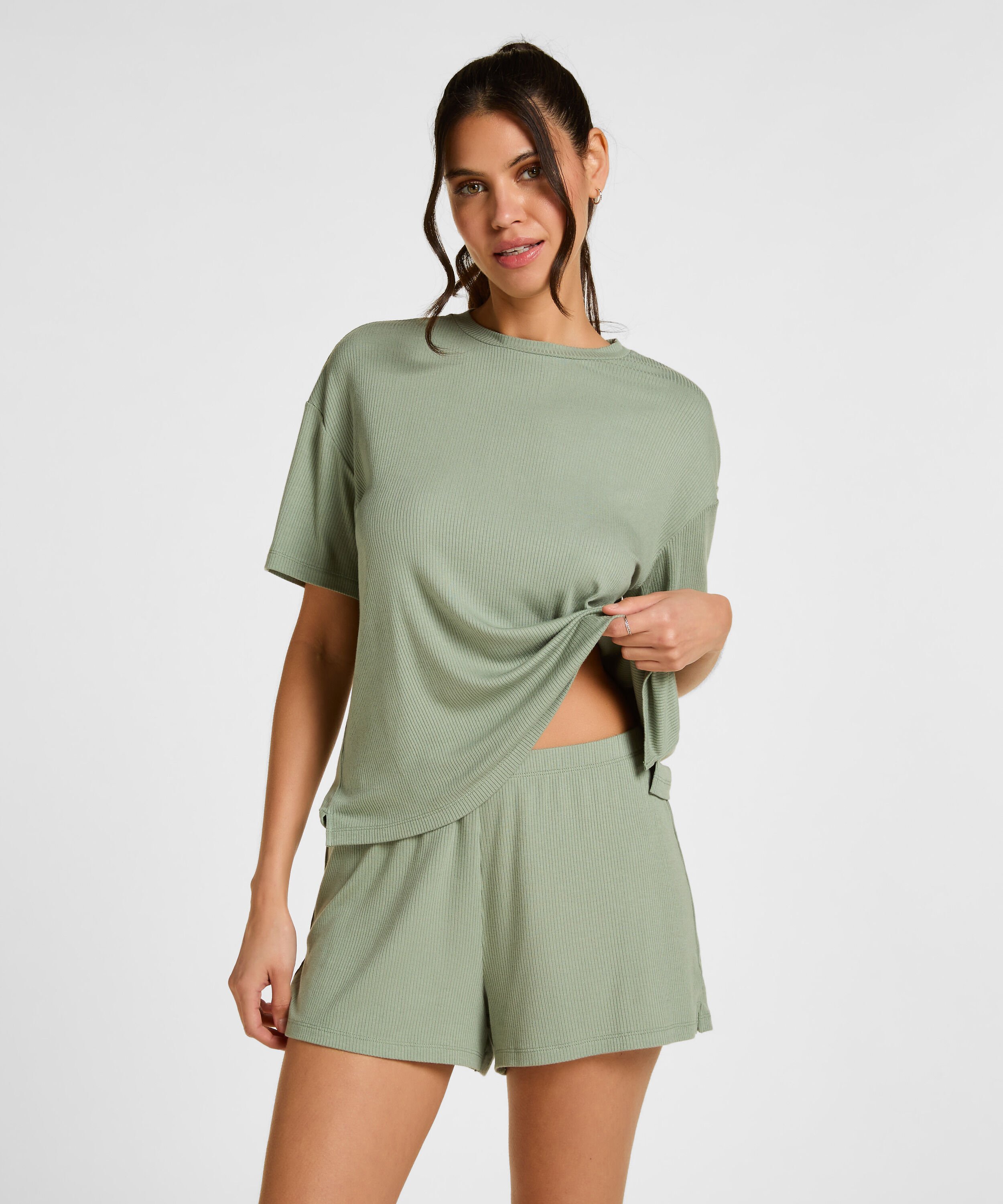 Pyjama Shorts, Groen