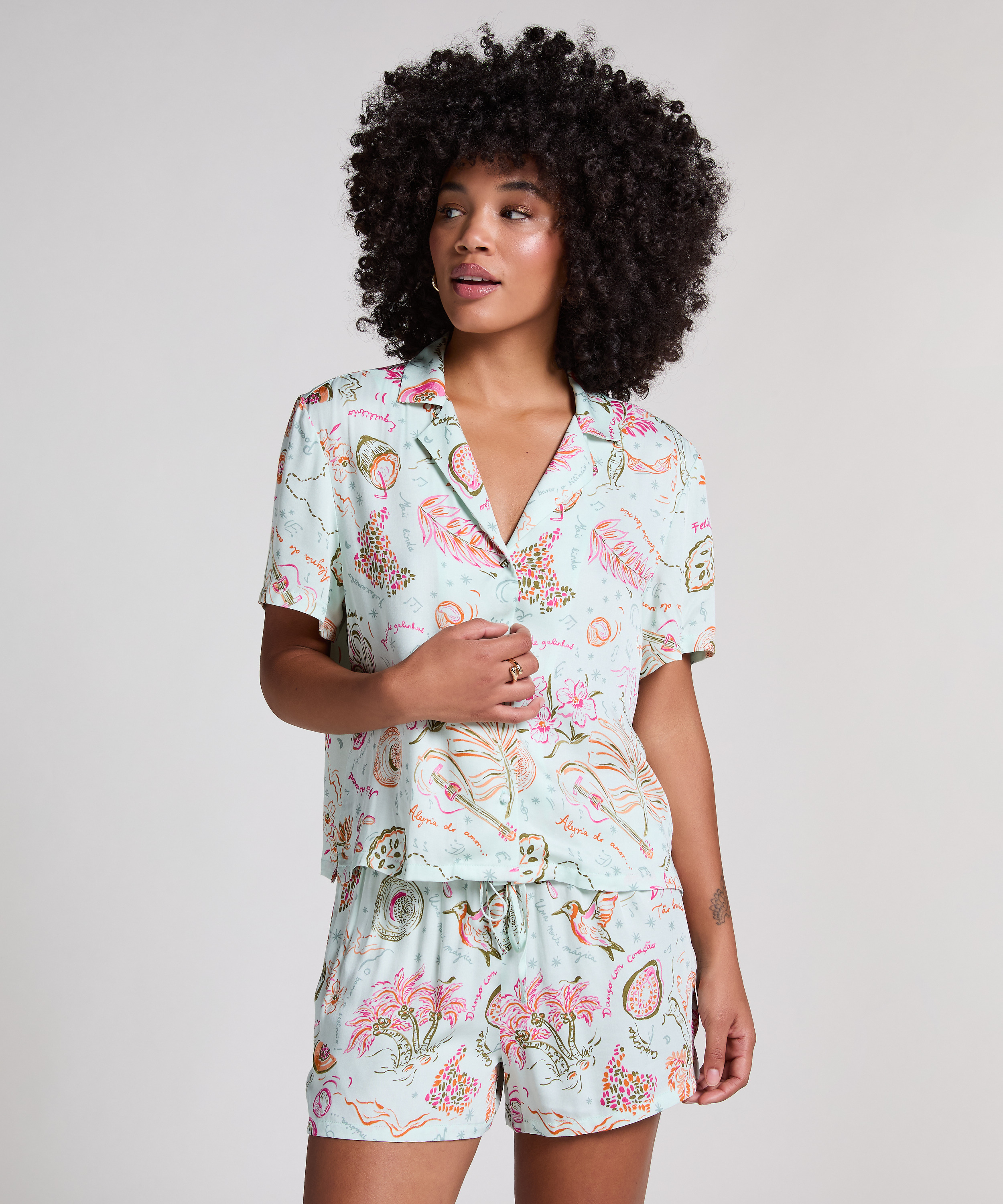 Jacket Satin, Groen, main